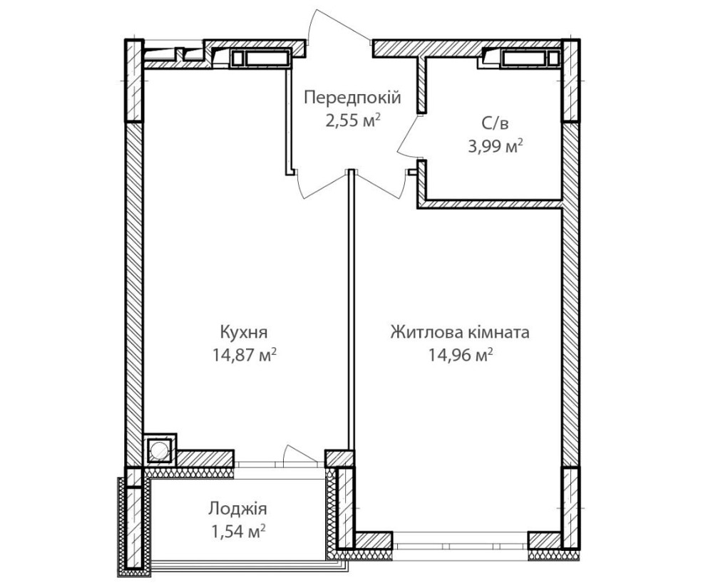 Топ продажа! 1к на 2 этаже в шикарном ЖК в Ирпене Буча - зображення 7