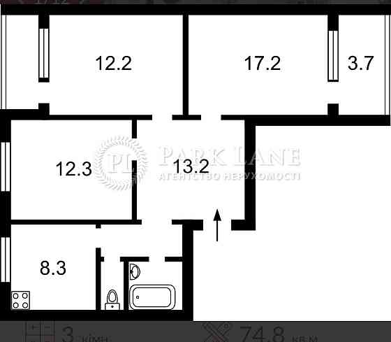 Трикімнатна квартира, Вадима Гетьмана, 44, Караваєви Дачі, М.Шулявська Київ