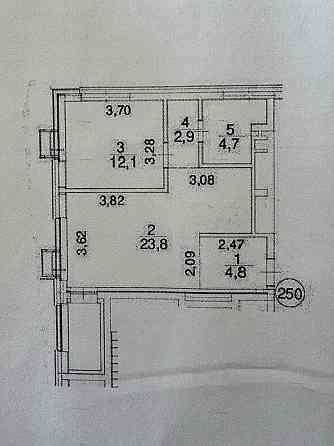 ЖК Тайм, 23 этаж, 51.3 м, ХОЗЯИН. без ремонту. Київ