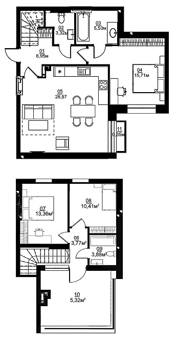 Продаж квартири з терасою в ЖК City lake, с. Шевченкове Білогородка (Київська обл.) - зображення 2