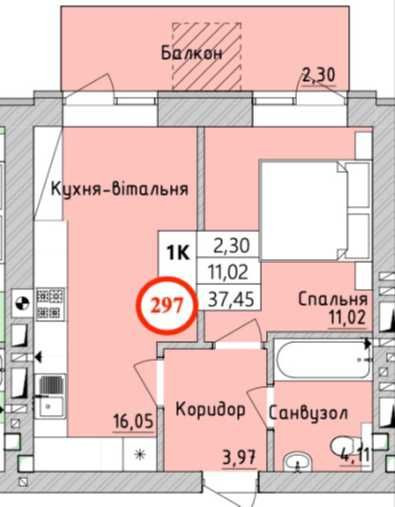Квартира 1к в Ірпені Західна 2 ТОП ЦІНА Ірпінь - зображення 2