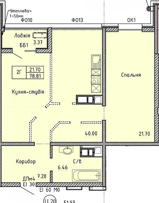 2к ЖК Олимпийский малый фонтан Парк Победы вид на море Одеса - зображення 4