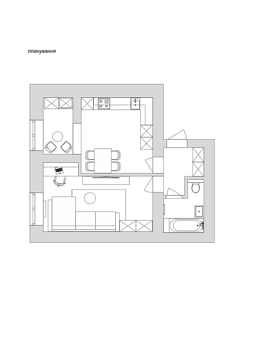 1 кімнатна квартира На Щасливому Забудовник Ровно - изображение 4