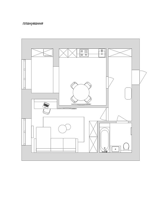 1 кімнатна квартира На Щасливому Забудовник Ровно - изображение 2