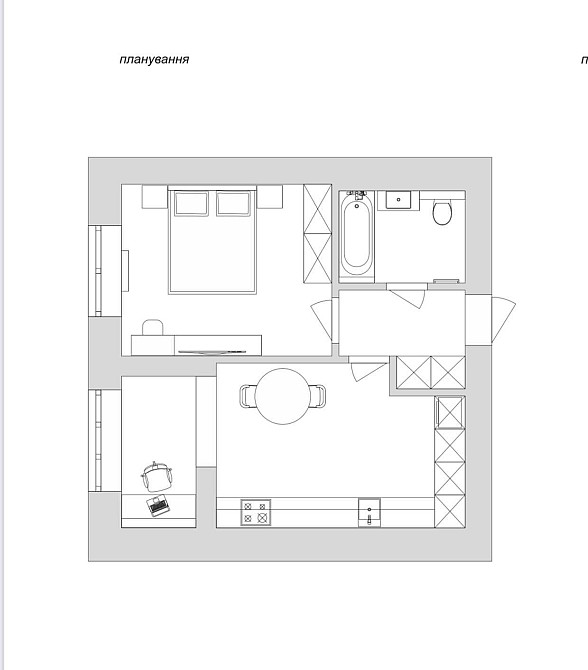 1 кімнатна квартира На Щасливому Забудовник Ровно - изображение 3