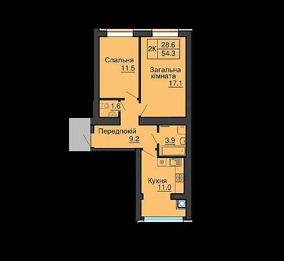 2 к двокімнатна від забудовника квартира ЖК Софія Клубний поряд Київ Софіївська Борщагівка