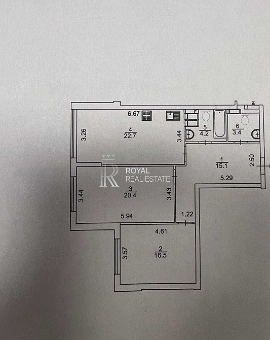 Продаж 3к квартири 82 м2 в ЖК «Новопечерська Вежа» без ремонту Київ - зображення 5