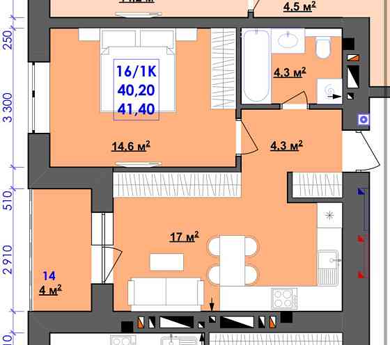 Терміново! 1 кім квартира біля річки Ивано-Франковск