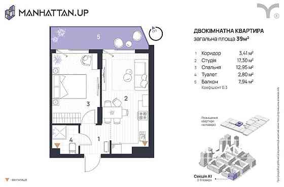 1 кім. квартира готова до ремонту Ивано-Франковск