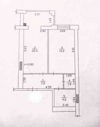 Продаж 1-кімнатної квартири, в ЖК «Щасливий у Дніпрі », AK Дніпро