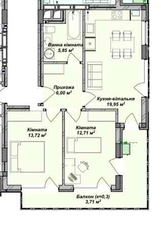 Продаж 2-к/ЖК Crystal/Новобудова/Бізнес-клас Ужгород