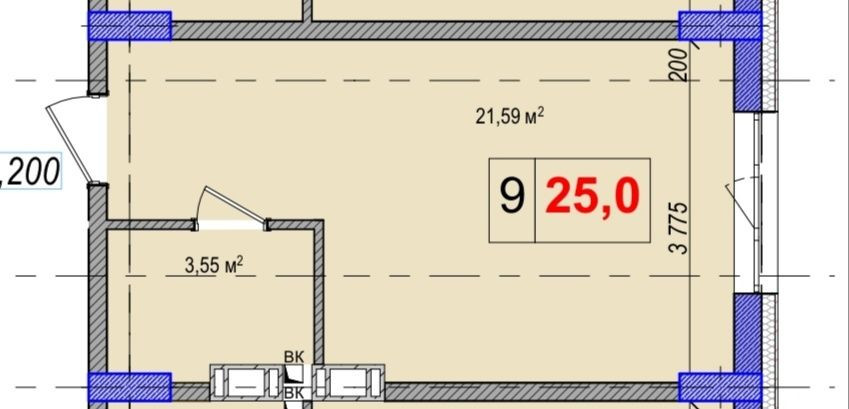 Продається квартира в Солом'янському районі,25 м.кв. без %та переплат. Київ - зображення 1