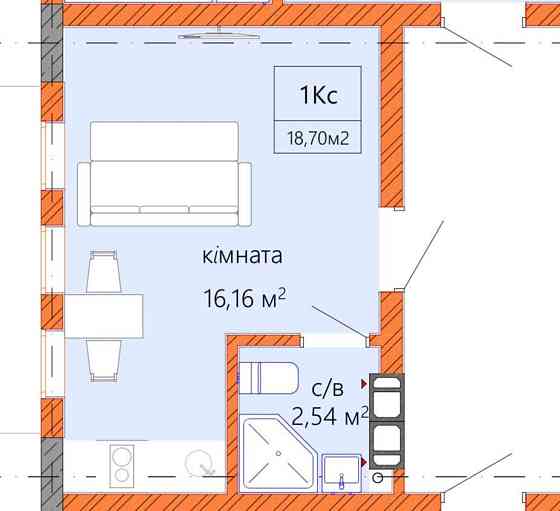 Продається квартира-смарт в новому будинку Київ