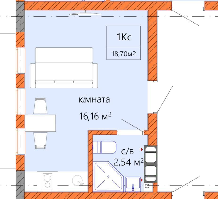 Продається квартира-смарт в новому будинку Київ - зображення 4