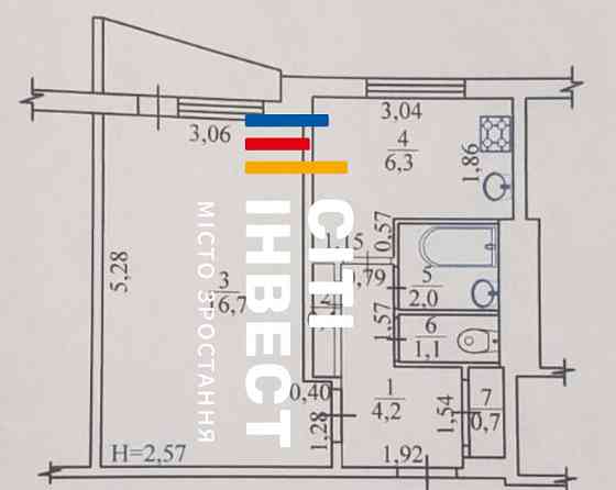 1 из. кв. возле метро «Алексеевская» 1 минута, Людвига Свободы Харків
