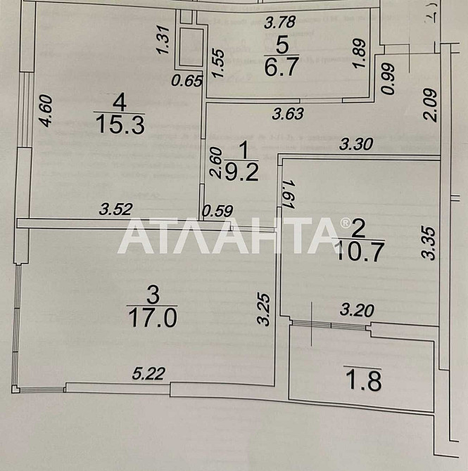 Краснова/63 Жемчужина. 2-х ком. квартира востребованной планировки. Одеса - зображення 6