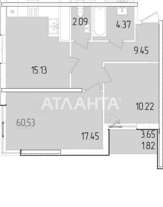 Краснова/63 Жемчужина. 2-х ком. квартира востребованной планировки. Одеса - зображення 3