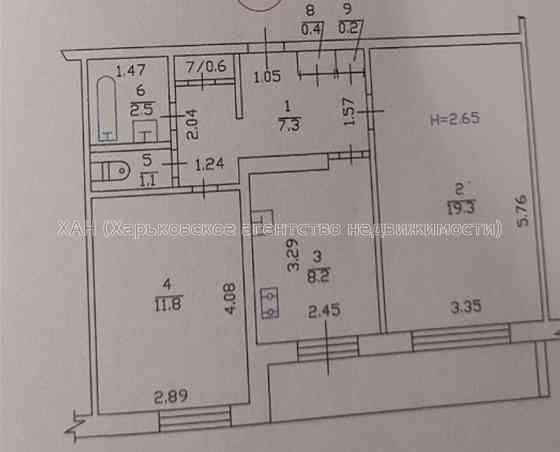 2-х кв56 квм на Салтовке, 535 мкр, недалеко от М Студенческая.М05 Харків