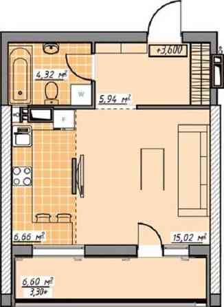 1 ком 35м.кв в ЖК Элегия парк. Аркадия. Одесса