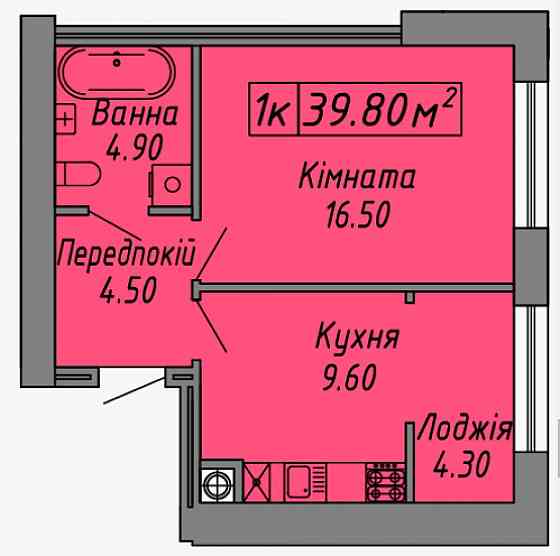 Однокімнатна квартира в ЦЕНТРІ Івано-Франківськ