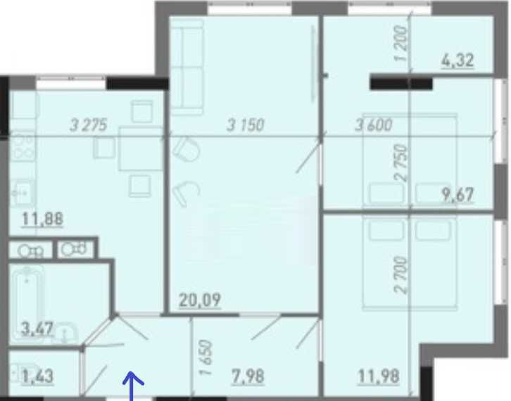 3-комн . 71 м2 Дом сдан Вильямса Рассрочка 24 месяца Живите и платите! Одесса - изображение 8