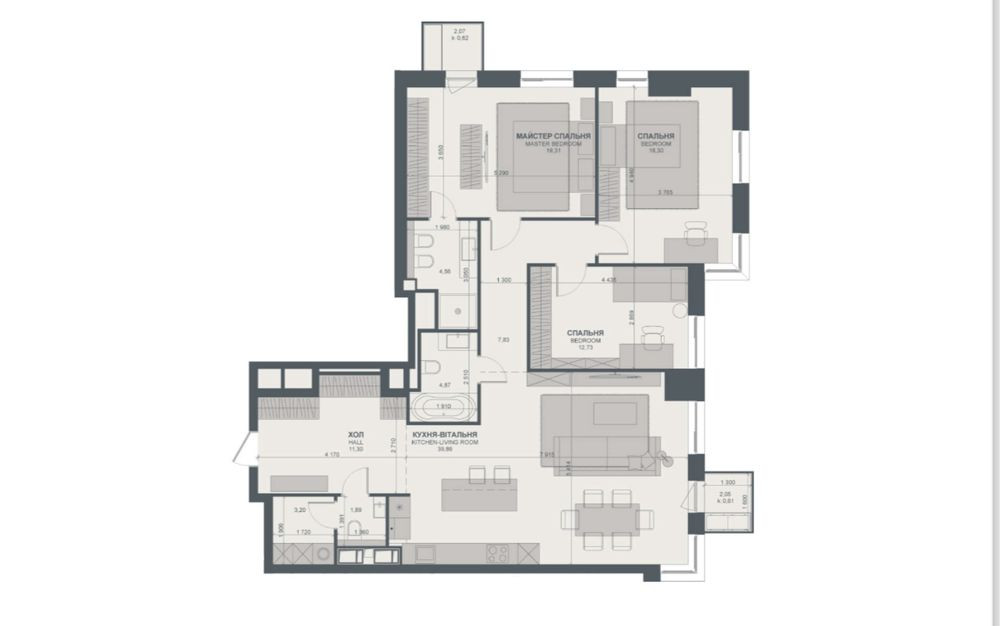 Без% от собственика ЖК Тринити Trinity 125 м2 Тютюнника 39/2 Київ - зображення 1