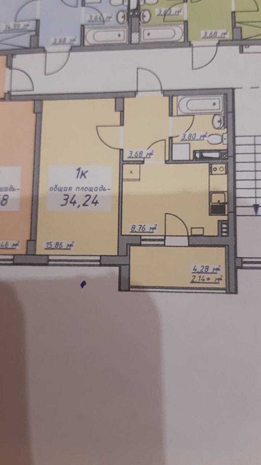 1-к квартира з ремонтом з розтермінуванням Авангард - зображення 3