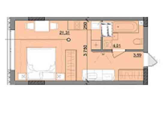 Квартира студія в новому ЖК на Сахарова. Ціна вигідна! Одесса