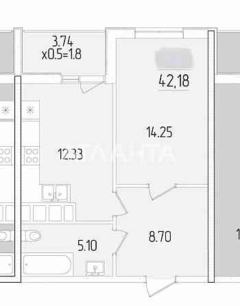 1-кім в сучасному ЖК "60 Перлина"/вул. Краснова Одесса