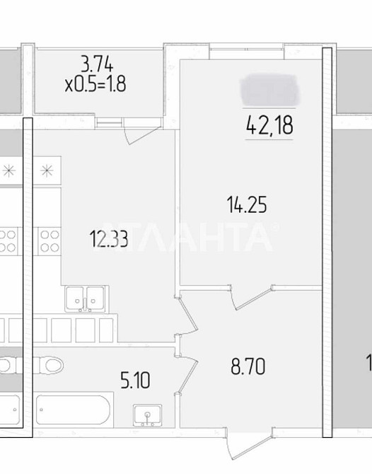 1-кім в сучасному ЖК "60 Перлина"/вул. Краснова Одесса - изображение 4