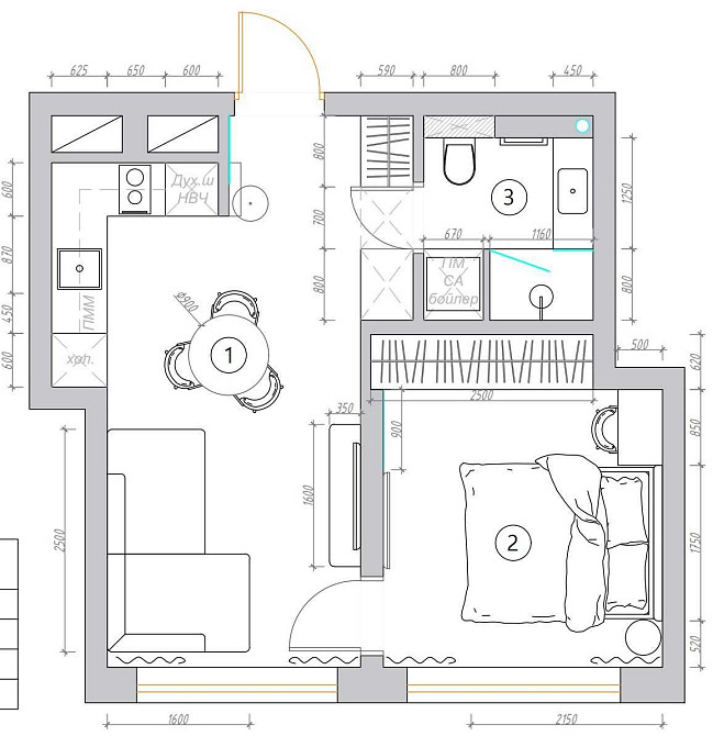 Ексклюзивна 1-к зі спальнею у ЖК White Lines Вайт Лайнс Голосіївський Київ - зображення 1