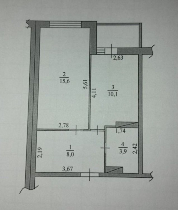 ТЕРМІНОВО Продам 1кім кв 41м2 / АТЛАНТ на КИЇВСЬКІЙ/ Бровары - изображение 2