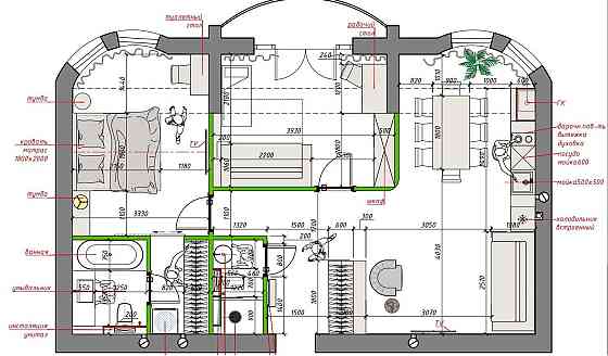 Прекрасная  квартира в новом доме "Виндзор", центр, 75 кв.м Одесса