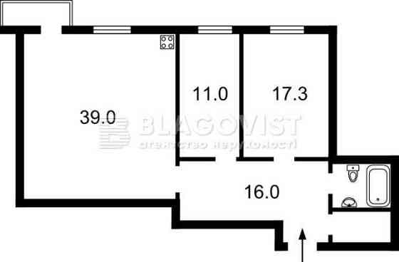 метро Печерская ул Коновальца 44а - 3х комн квартира 91 м кв Київ