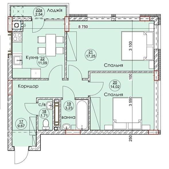 Продаж 2-кім кВ з правом власності 53 000 $ Дубляны (Самборский р-н) - изображение 7