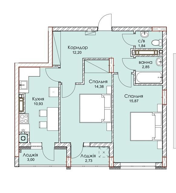 Продаж 2-кім кВ з правом власності в передмісті Львова Дубляны (Самборский р-н) - изображение 1