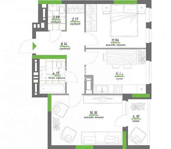 Продається 2к квартира, ЖК Нивки Парк (метро Нивки) Київ