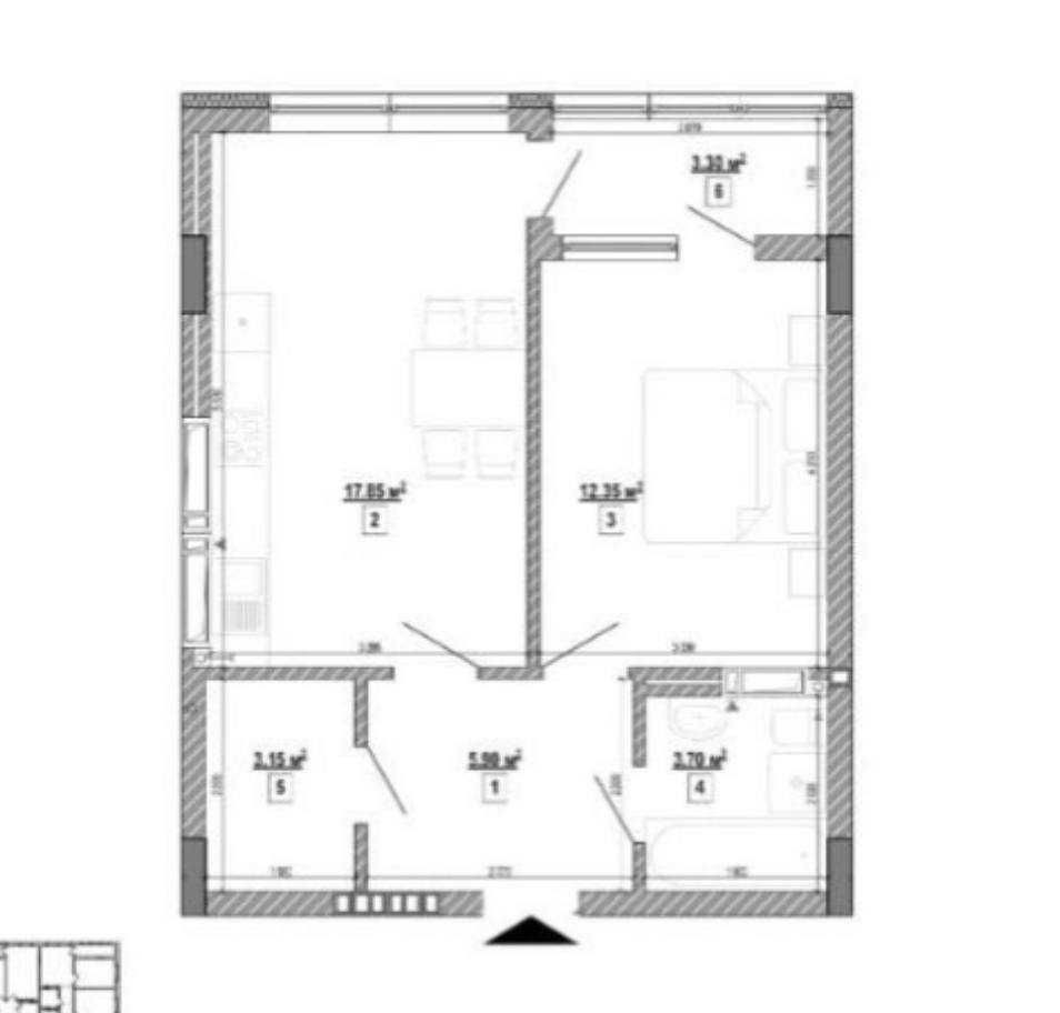 1к 47 м2 НАЙКРАЩА ЦІНА Forward Старт Unit.Home Лук'янівка Київ - зображення 7