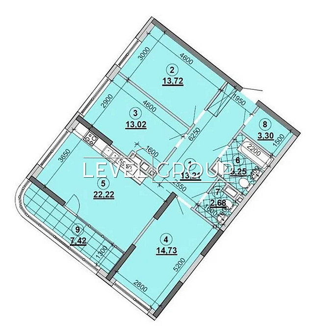 ‼️  Видова 3к квартира 97м² 24п-рх Дніпровська набережна ЖК Great Київ - зображення 2