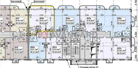 Продам видову 2 кімнатну квартиру в ЖК NEBOSHILL Дніпро