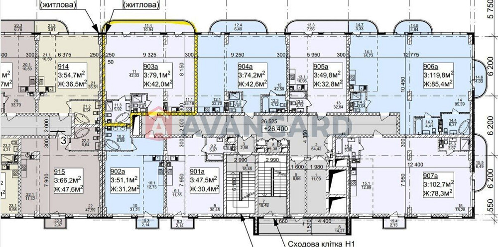 Продам видову 2 кімнатну квартиру в ЖК NEBOSHILL Дніпро - зображення 6