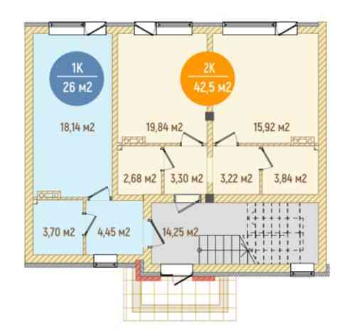 Однокімнатна квартира в будинку клубного типу Биківні. Київ