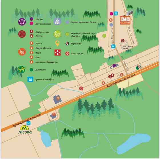 Однокімнатна квартира в будинку клубного типу Биківні. Київ