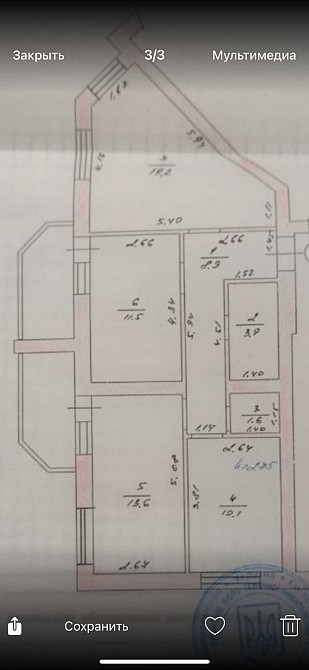 Шикарна велика 3к з ремонтом! Газ, постанова так! Bucha - photo 2