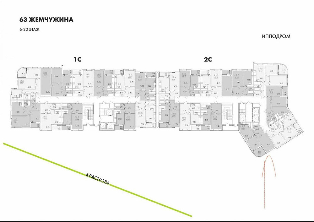 ‼️Вид на море и на ипподром! 2 спальни! 63 Жемчужина! KADORR ! Сдан‼️ Одесса - изображение 8