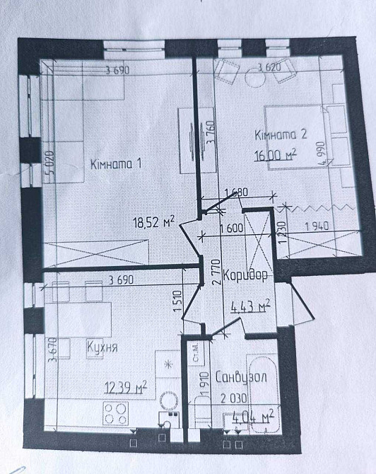 Продаж двокімнатної квартири! Супер пропозиція для інвестиції Ірпінь - зображення 1