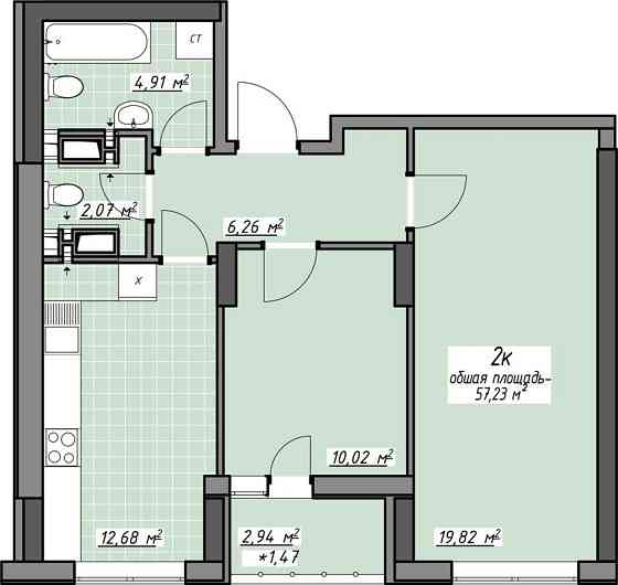 Продам 2 комнатную квартиру с ремонтом, новый дом, Глушко. Без комисси Одесса