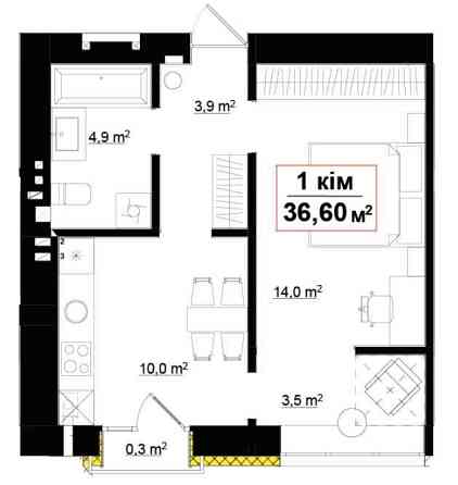 Терміновий продаж однокімнатної квартири, ДОСТУПНА ціна!!! Ивано-Франковск