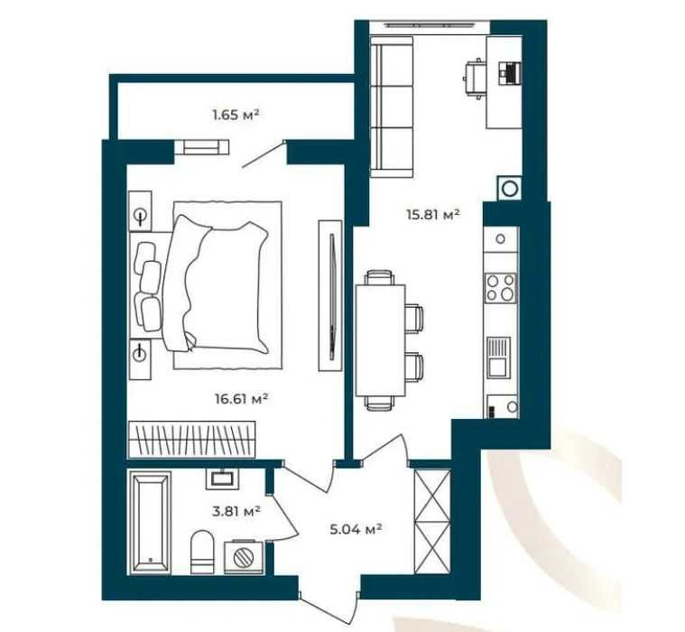 Продам 1квартиру 43м2! Комфорт + ! Соф.Борщагівка! Без % ріелтору! Софиевская Борщаговка - изображение 5