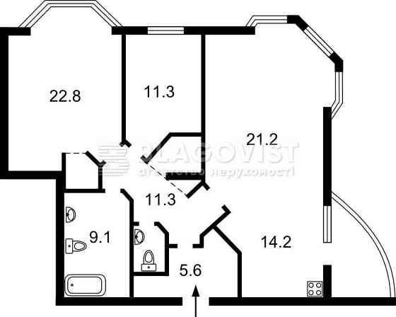 Оренда 3-к.кв., 105м2, м. Шулявська, Лук'янівка, Молдовська, Київ